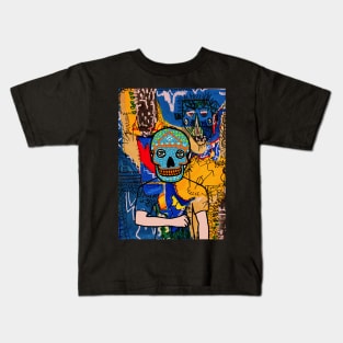 Captivating MaleMask NFT - Explore the Streets with MexicanEye Color and GreenSkin Color Kids T-Shirt